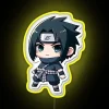 Chibi Sasuke inspired anime decorative LED light neon sign artwork