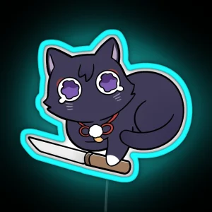 Chibi Scarameow RGB Neon Sign