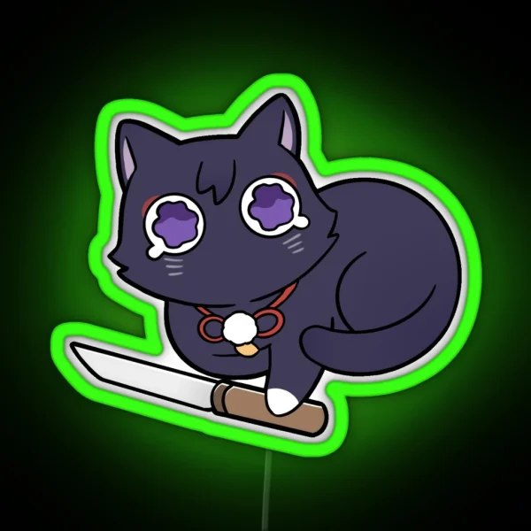 Chibi Scarameow RGB Neon Sign