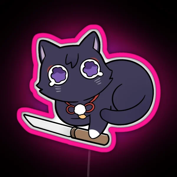 Chibi Scarameow RGB Neon Sign