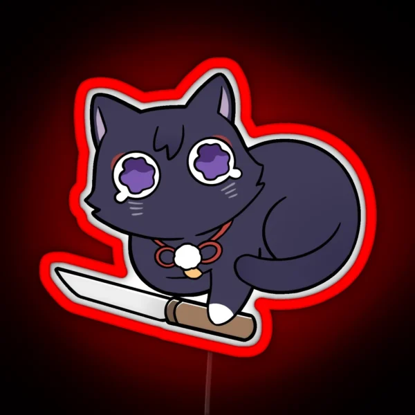Chibi Scarameow RGB Neon Sign