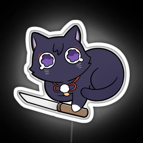 Chibi Scarameow RGB Neon Sign