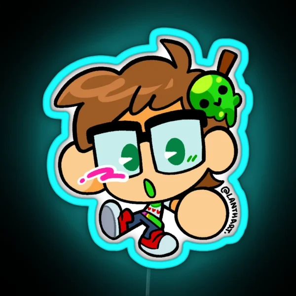 Chibi Slimecicle RGB Neon Sign