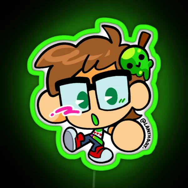 Chibi Slimecicle RGB Neon Sign