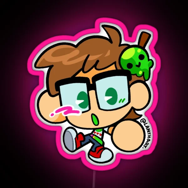 Chibi Slimecicle RGB Neon Sign
