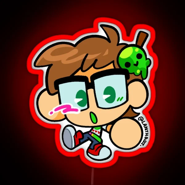 Chibi Slimecicle RGB Neon Sign