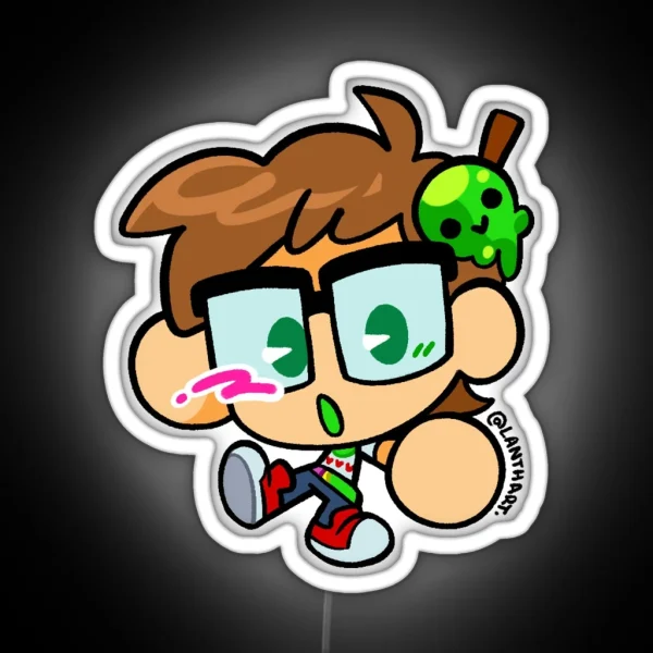 Chibi Slimecicle RGB Neon Sign