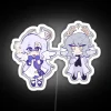 Chibi Sunday and Robin Honkai Star Rail Neon RGB Sign