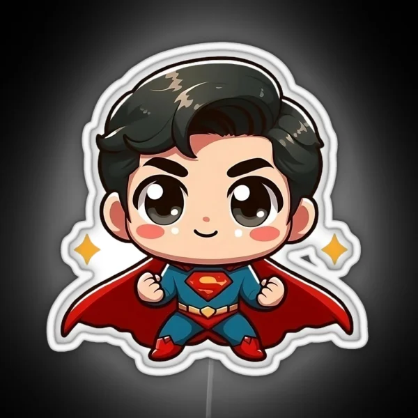 Chibi Superman RGB Neon Sign