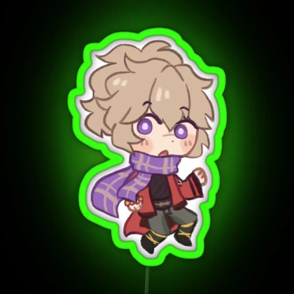 Chibi Tomo Kazuha Friend Led RGB Neon Sign