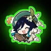 Chibi Venti Genshin Impact Official RGB Neon Sign for Gamers Bedrooms
