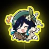 Gaming decor inspired by Chibi Venti from Genshin Impact character