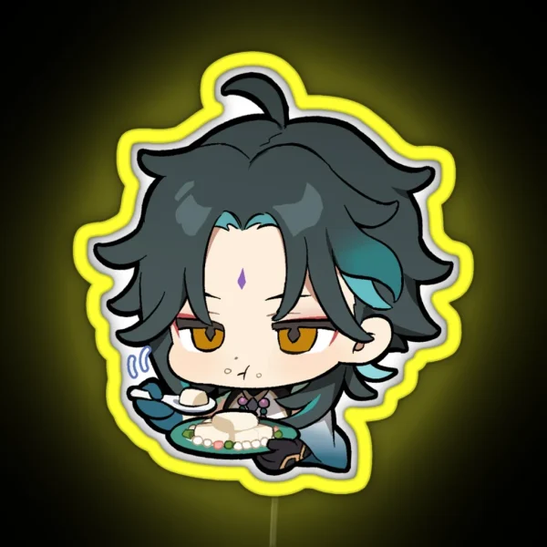 Chibi Xiao Genshin Impact RGB Neon Sign