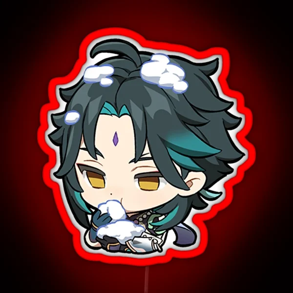 Chibi Xiao Genshin Impact RGB Neon Sign