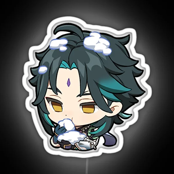 Chibi Xiao Genshin Impact RGB Neon Sign