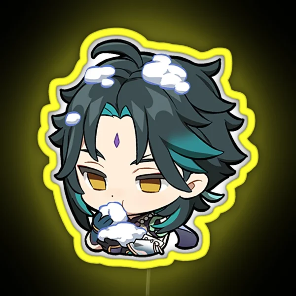 Chibi Xiao Genshin Impact RGB Neon Sign