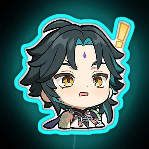 Chibi Xiao Genshin Impact RGB Neon Sign