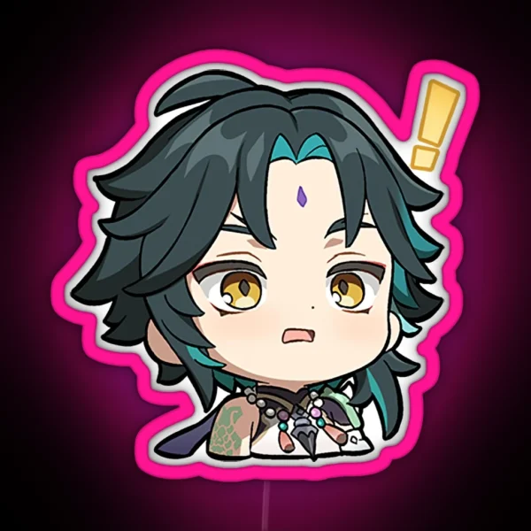 Chibi Xiao Genshin Impact RGB Neon Sign