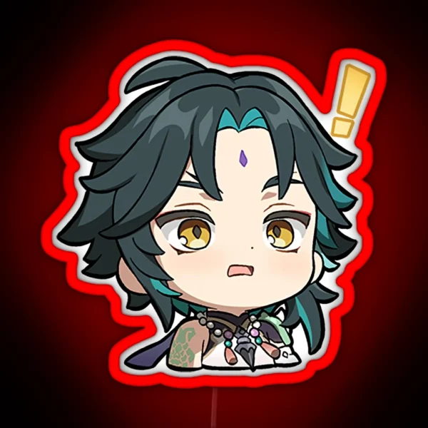 Chibi Xiao Genshin Impact RGB Neon Sign