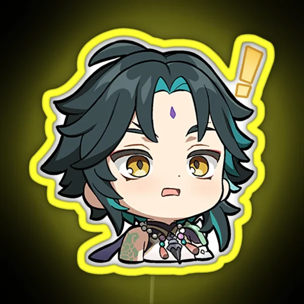 Chibi Xiao Genshin Impact RGB Neon Sign