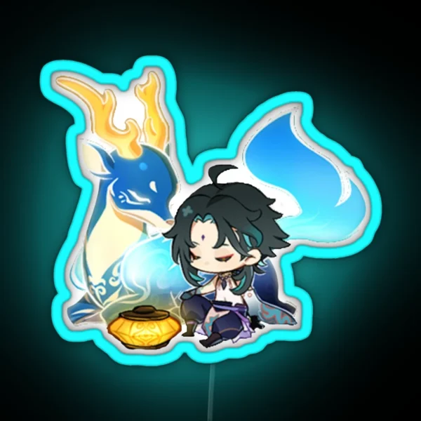 Chibi Xiao RGB Neon Sign