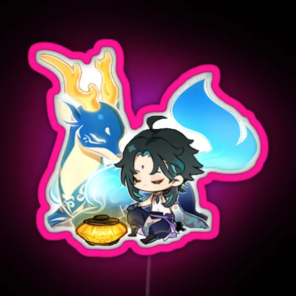 Chibi Xiao RGB Neon Sign