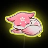 Genshin Impact inspired LED lighted RGB kitsune Genshin Sign