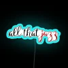 Vibrant Chicago Themed All That Jazz RGB Neon Wall Sign