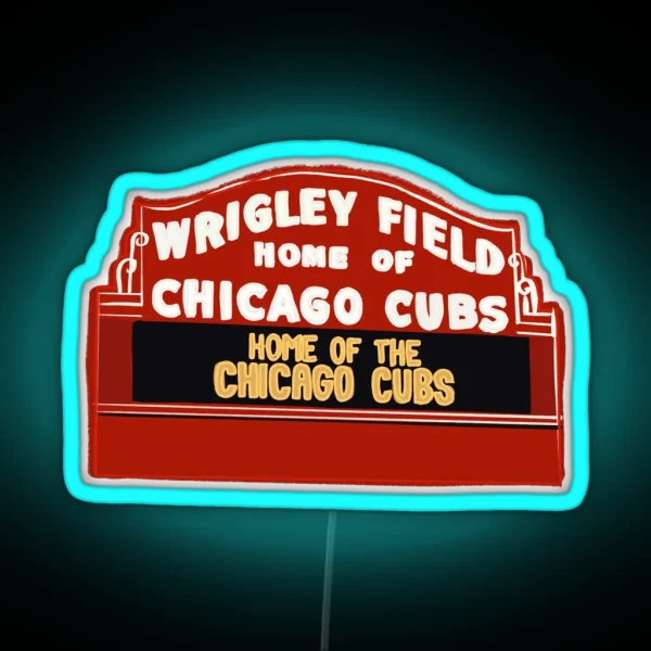 Chicago Cubs Sign Wrigley Field RGB Neon Sign