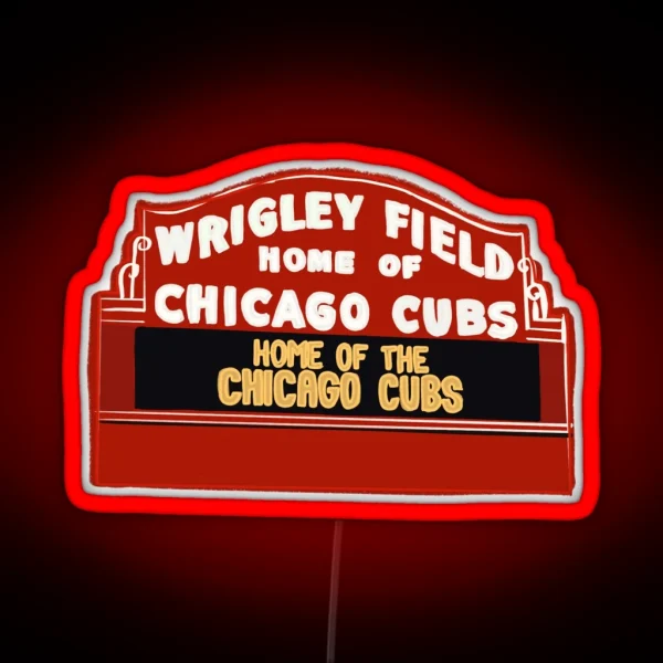 Chicago Cubs Sign Wrigley Field RGB Neon Sign
