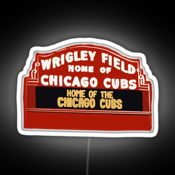 Chicago Cubs Sign Wrigley Field RGB Neon Sign