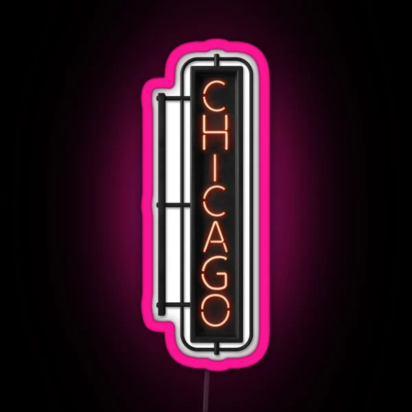 Chicago NEON Musical RGB Neon Sign