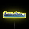 Customizable RGB LED illuminated Chicago skyline cityscape decorative photo sign