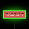 Chicago Themed Neon Sign with Colorful RGB Illumination Home Decor