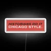Chicago style vibrant RGB led illuminated glass neon bar signs