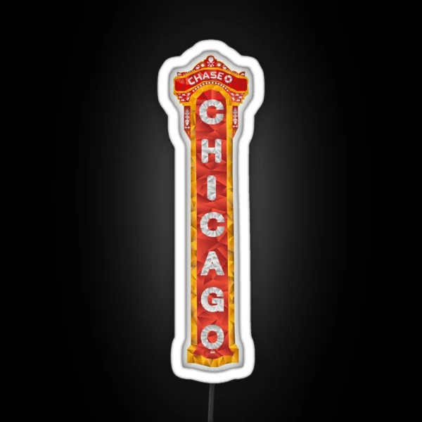 Chicago Theatre Sign RGB Neon Sign