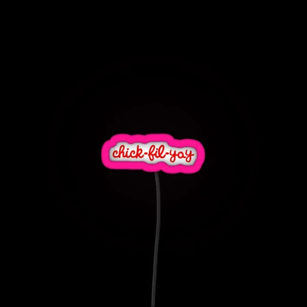 Chick Fil Yay Design RGB Neon Sign