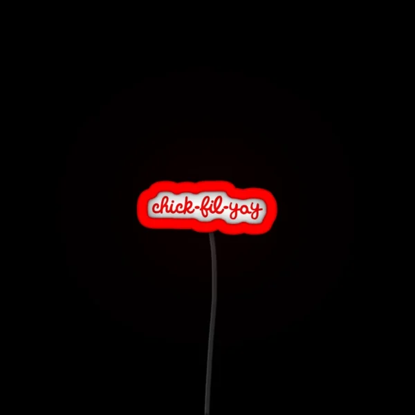 Chick Fil Yay Design RGB Neon Sign