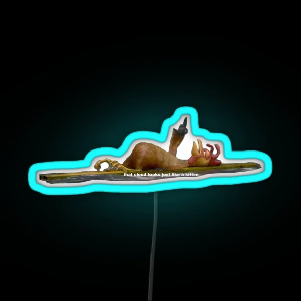 Chicken Joe Clouds RGB Neon Sign