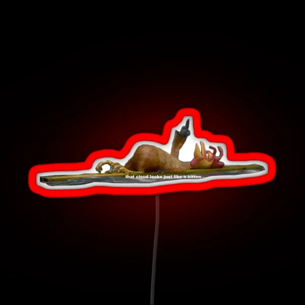 Chicken Joe Clouds RGB Neon Sign