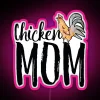 Vibrant RGB neon sign with customizable colors for chicken moms home