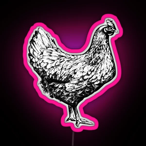 Chicken RGB Neon Sign