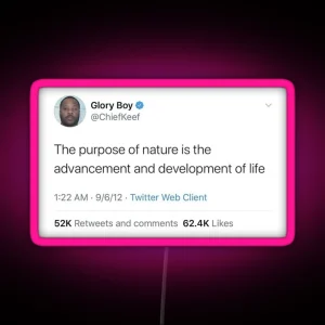 Chief Keef Funny Tweet Nature RGB Neon Sign