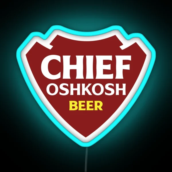 Chief Oshkosh Beer RGB Neon Sign