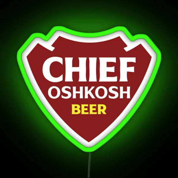 Chief Oshkosh Beer RGB Neon Sign