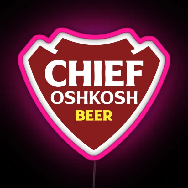 Chief Oshkosh Beer RGB Neon Sign