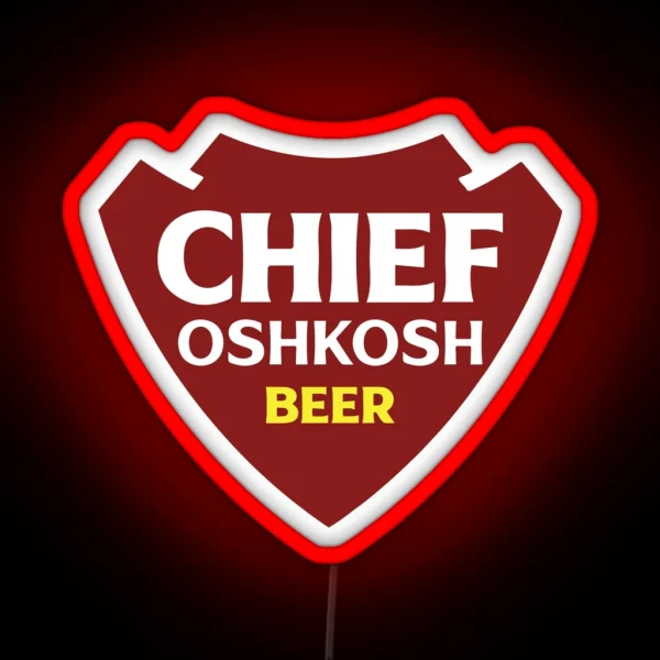 Chief Oshkosh Beer RGB Neon Sign
