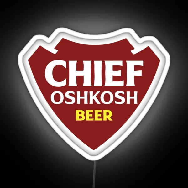 Chief Oshkosh Beer RGB Neon Sign