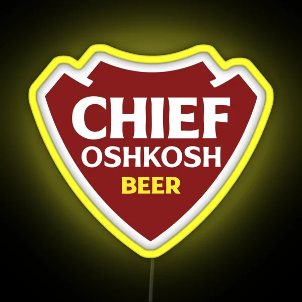 Chief Oshkosh Beer RGB Neon Sign
