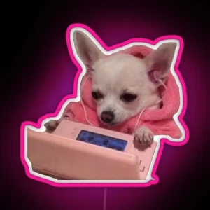 Chihuahua Ds Meme RGB Neon Sign